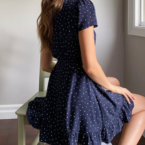 Aritzia Sunday Best New Ruffle Wrap Dress - Picture 2 of 9